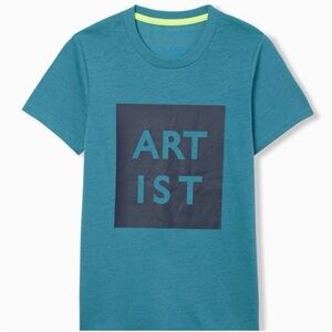 Rockets of Awesome Artist T-shirt Boys Size 14 Teal Blue NWT